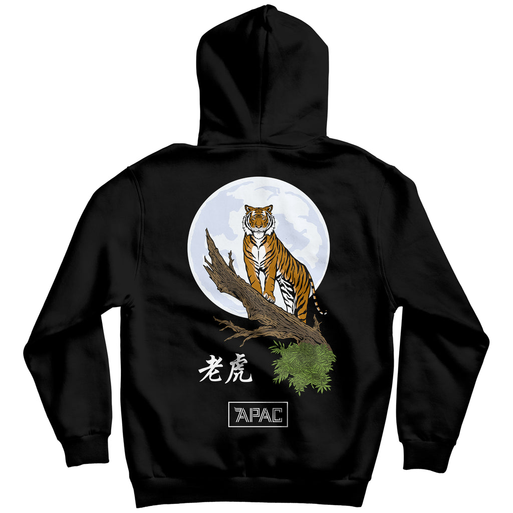 Chinese tiger sale rose mens hoodie